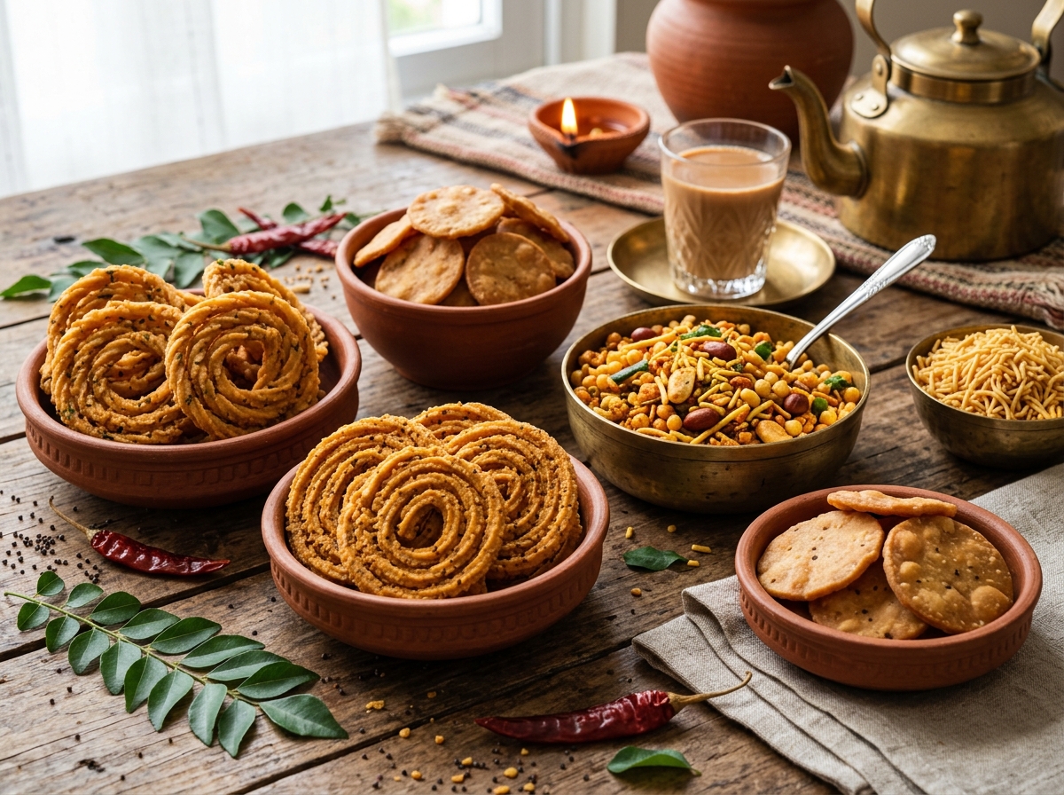 Crispy Traditional Savouries & Murukku